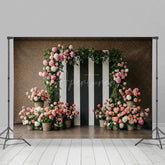 Aperturee - Aperturee Floral Plant Arches Sweet Dreamy Wedding Backdrop